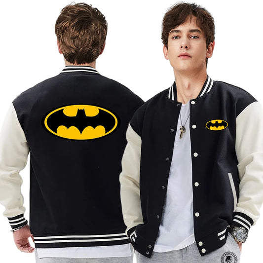 Fun Like Both Teeth And Bats Movie Men Baseball Uniform Harajuku Casual Coats Fashion Loose Jacket Autumn Warm Tops Women