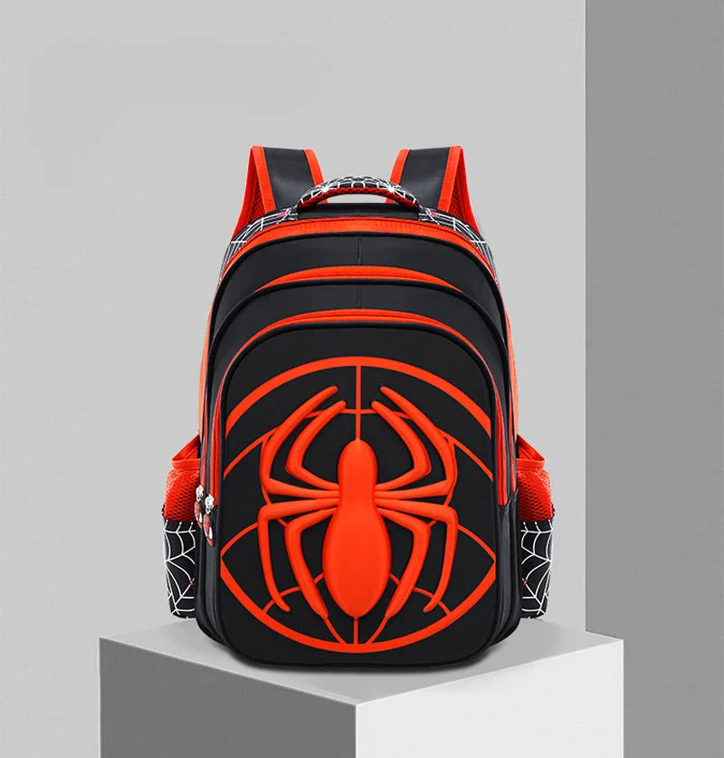 Fashion Kid Backpack Children Boys School Bag Red And Black Spider Pattern Backpack With Pencil Case Set Kids Girl Boutique Bag