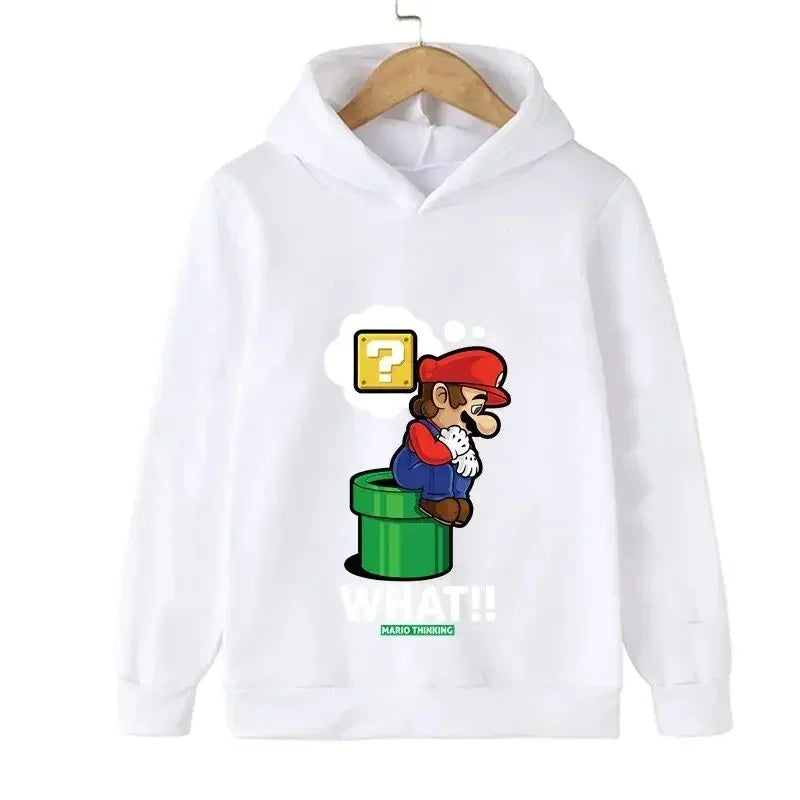 2024 New Game Super Mario Bros. Top Fashion Children's Sweatshirt Casual Cute Children's Hoodie Boy Girl Top Spring and Autumn