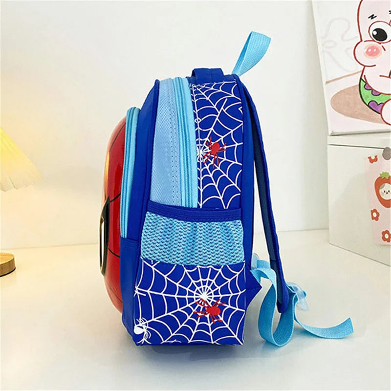 Marvel Cartoon Children's Shoulder Bags Spider Man Student School Bag Cartoon 3d Stereo Kindergarten Backpack Travel Bags Gifts