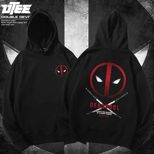 New Arrival Deadpool Marvel Co-branded bomuldssweatshirt Deadpool Luxury Street Løs hættejakke Børn Voksen Sports Sweatshirt