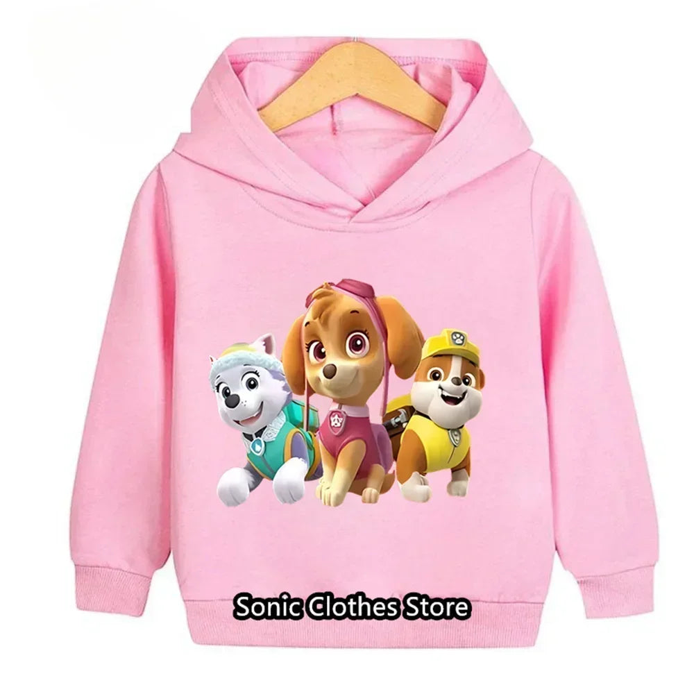 Child Paw Patrols Hoodie Kids Clothes Boys Girls Clothing Spring Autumn Sweatshirts Trapstars Cartoon Clothes Hoodie