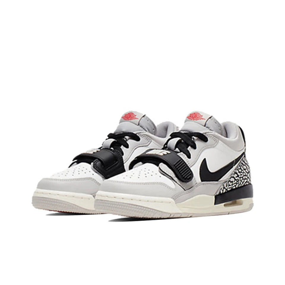 Original Air Jordan Legacy 312 Low 'White Cement' GS Størrelse Til Damer Retro Classic Casual Street Basketball Sko CD9054-101