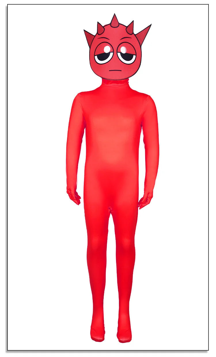 Sprunki Jumpsuit Sprunki Cosplay Costumes Sprunki Incredibox Cosplaly Jumpsuit For Kids Adults Clothing Sprunki Wenda  Cosplay