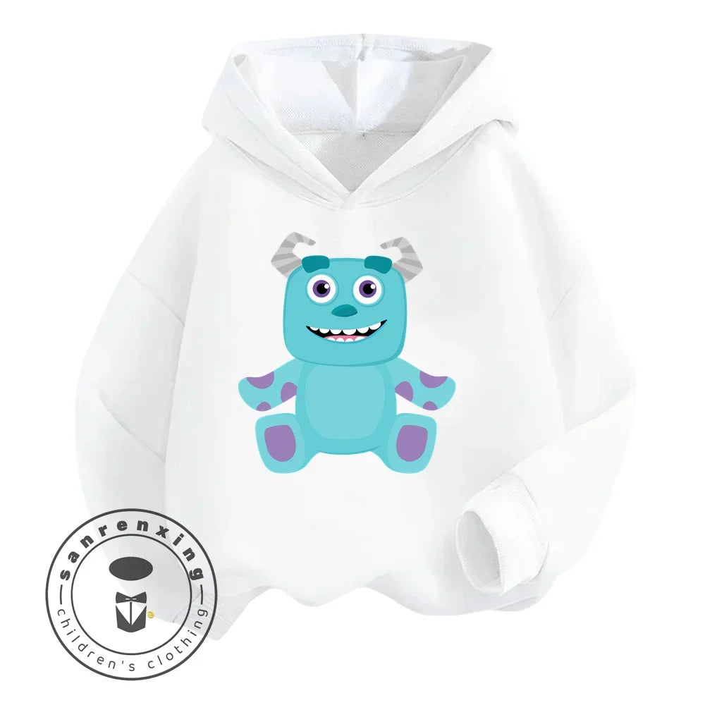 Monsters Inc Cartoon Kids Long Sleeve Hoodies Uniquely Crafted Garments That Bring the Charm of Your Favorite Cartoon to Life