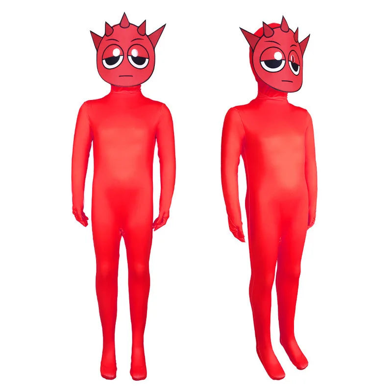 Sprunki Jumpsuit Sprunki Cosplay Costumes Sprunki Incredibox Cosplaly Jumpsuit For Kids Adults Clothing Sprunki Wenda  Cosplay