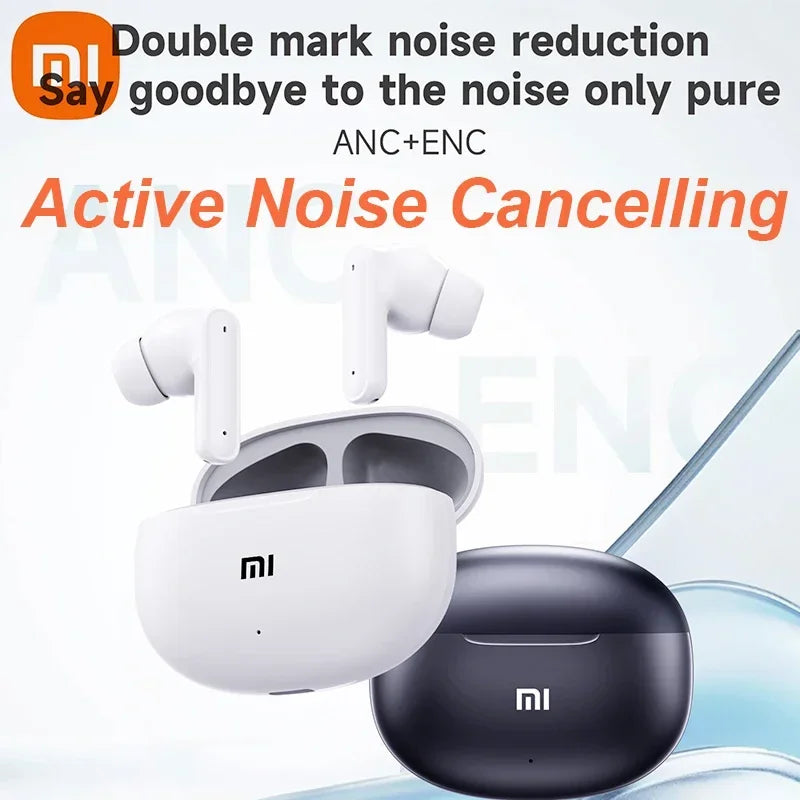 Xiaomi ANC TWS Wireless Headphones Earphones Bluetooth5.3 Active Noise Cancelling Stereo Sound Gaming Headset Mijia Earbuds T80S