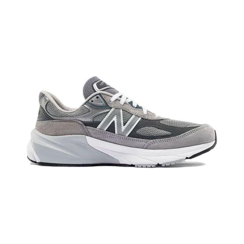 Original New Balance NB 990 V6 Trend Vintage Fabric Leather Shock Absorption Casual Running Shoes Unisex Sneakers M990GL6