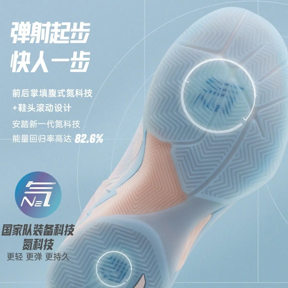 Anta Kt1pro La Nitrogen Technology Basketball Shoes Men Breathable Professional Combat Non-Slip Wear-Resistant School Sneakers