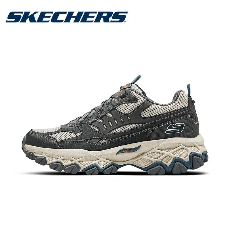 Skechers 2024 New Men's Hiking Shoes Outdoor Sports Shoes Wear-resistant Non-slip Men Trekking Walking Hunting Tactical Sneakers