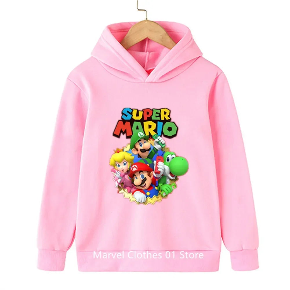 Fashion Children Game Sonic Hoodie Kids Sweatshirt Baby Boys Girls Cartoon Pullovers Kids Autumn Clothes Bros Hoodies