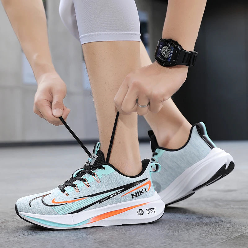 2024 Carbon Board Running Shoes for Men's Sports Running Shoes Standing Long Jump Ultra Light Shock Absorbing Training Sports Sh