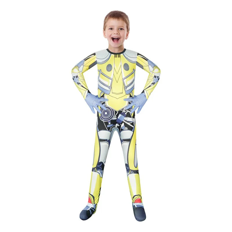 Halloween kostume MPM03 Legering Deformeret Toy King 5 Hornet Bug Boy Robot Transformation Legetøj Film 5 Robot Jumpsuit Mask Badedragt