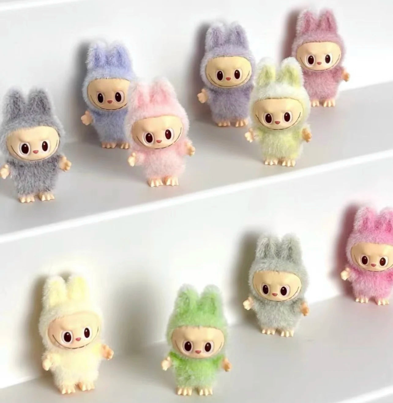 Hot New Mini Cute Labubu Diy Handmade Accessories Fabric Labubu Dolls Vinyl Doll 3cm Pendant Cute Particles