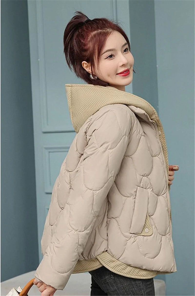 Winter Women Jacket Parkas Coat 2023 New Thick Warm Padded Coat Female Winter Outwear Loose Jacket Parkas Snow Wear Outwear