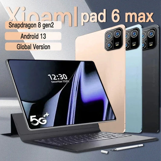 2024 Tablet Pad 6 Pro Max 16GB+1024GB 11 Inch LCD Screen Windows Tablet Android Tablet Pc 5G WiFi Tablets Snapdragon8 gen2