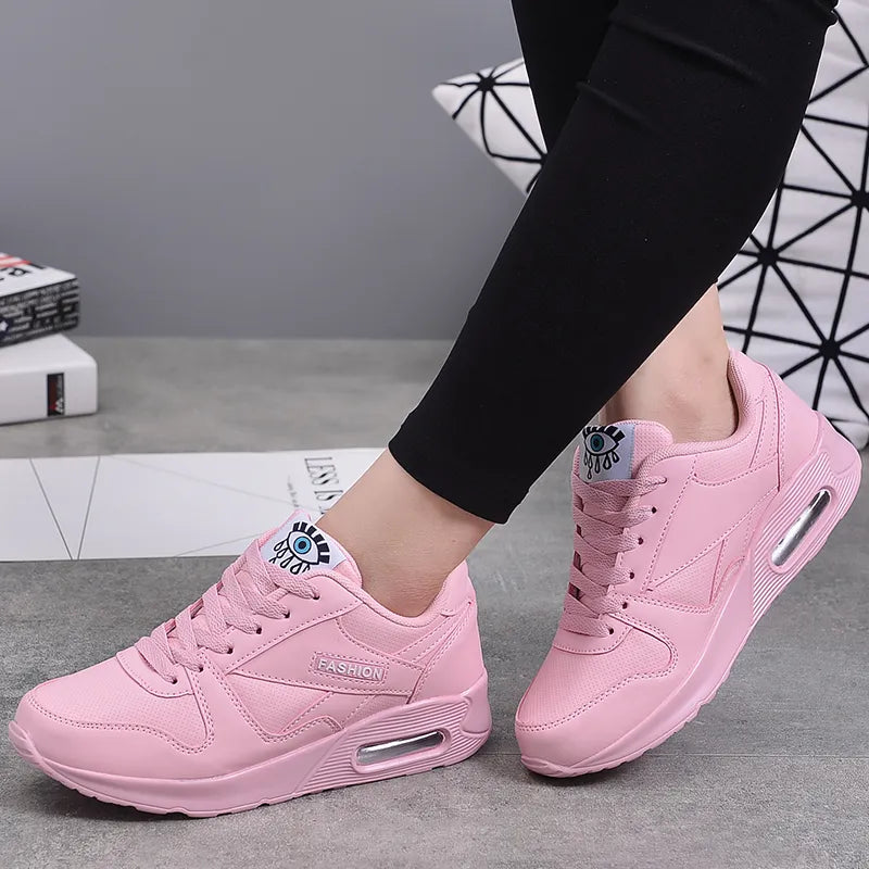 Pink Outdoor Walking Jogging Shoes Female Trainers