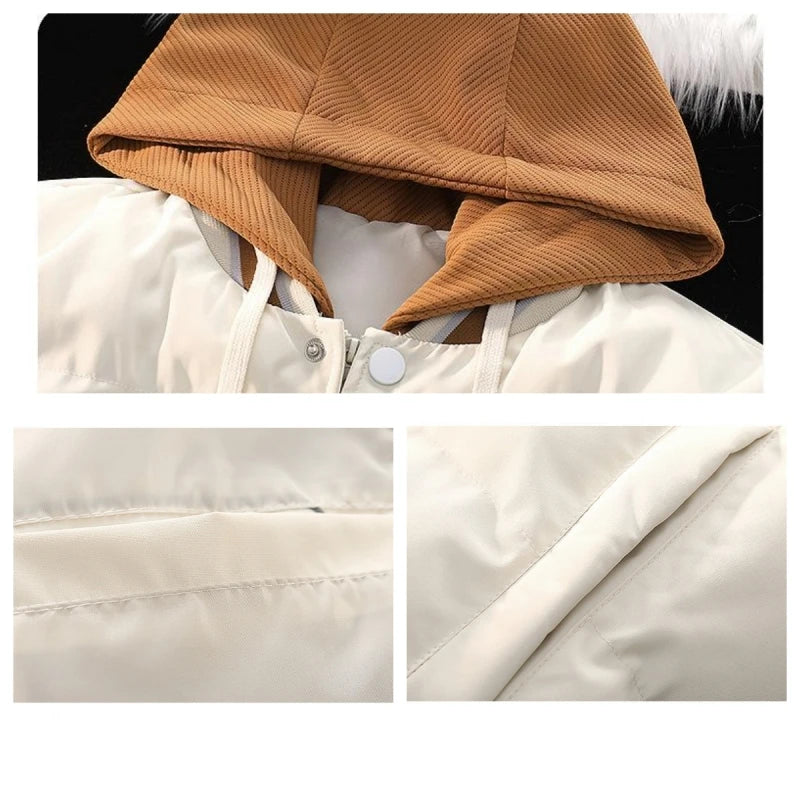 Baseball Uniform Cotton Parkas Hoodies Man Jackets Couple Keep Warm Winter Waterproof Coat Sports Women Outerwear Thick Clothing