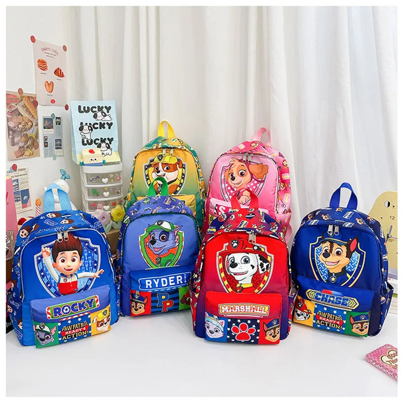 PAW Patrol Original Backpack Skye Chase Schoolbag Anime Figure Boys Girls Puppy Patrol Doll Cute Cartoon for Children Toys Gifts