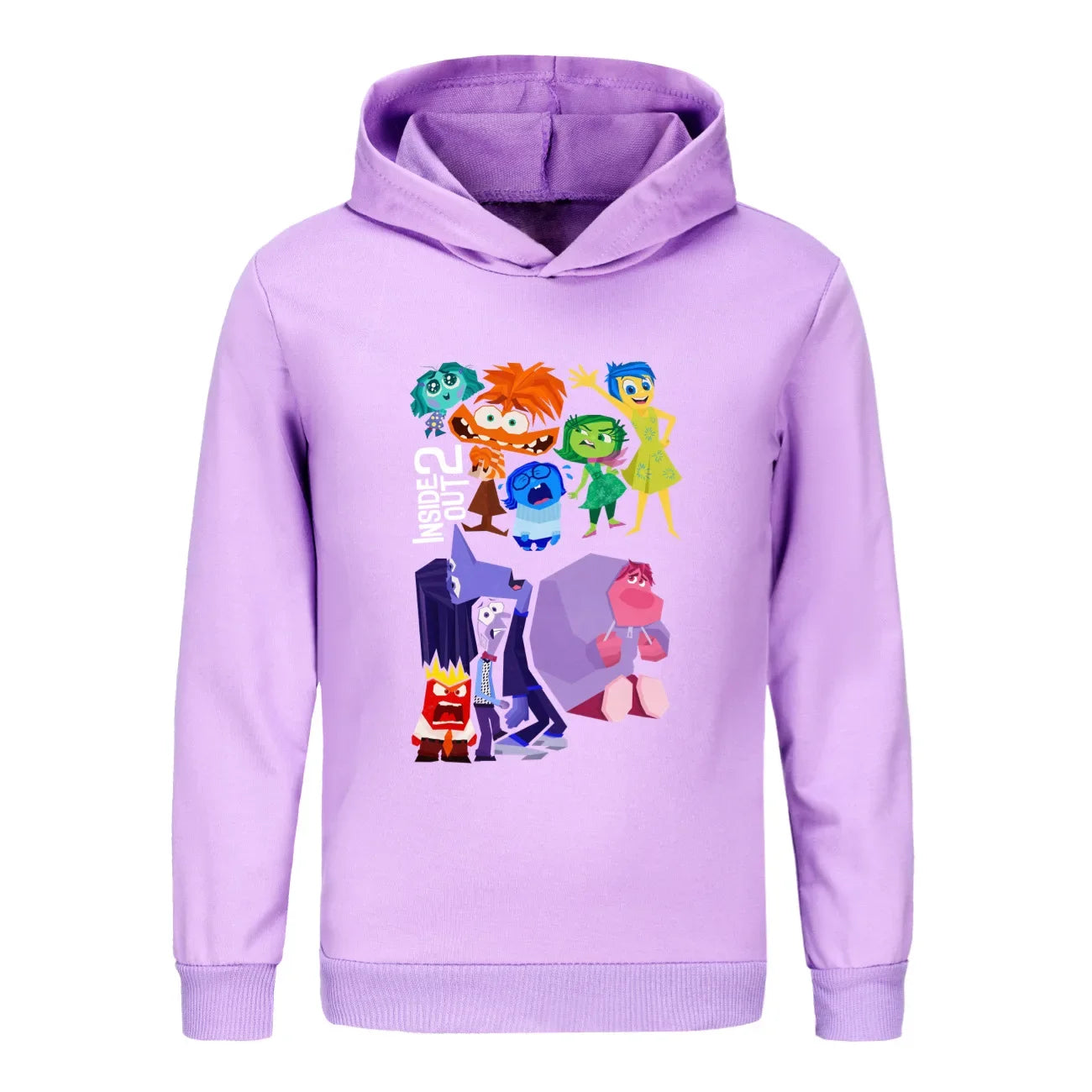 New Inside Out 2 Clothes Kids Hoody Sweatshirt Baby Girls Cartoon Jumper Toddler Boys Pullover Outerwear Children Casual Sweater