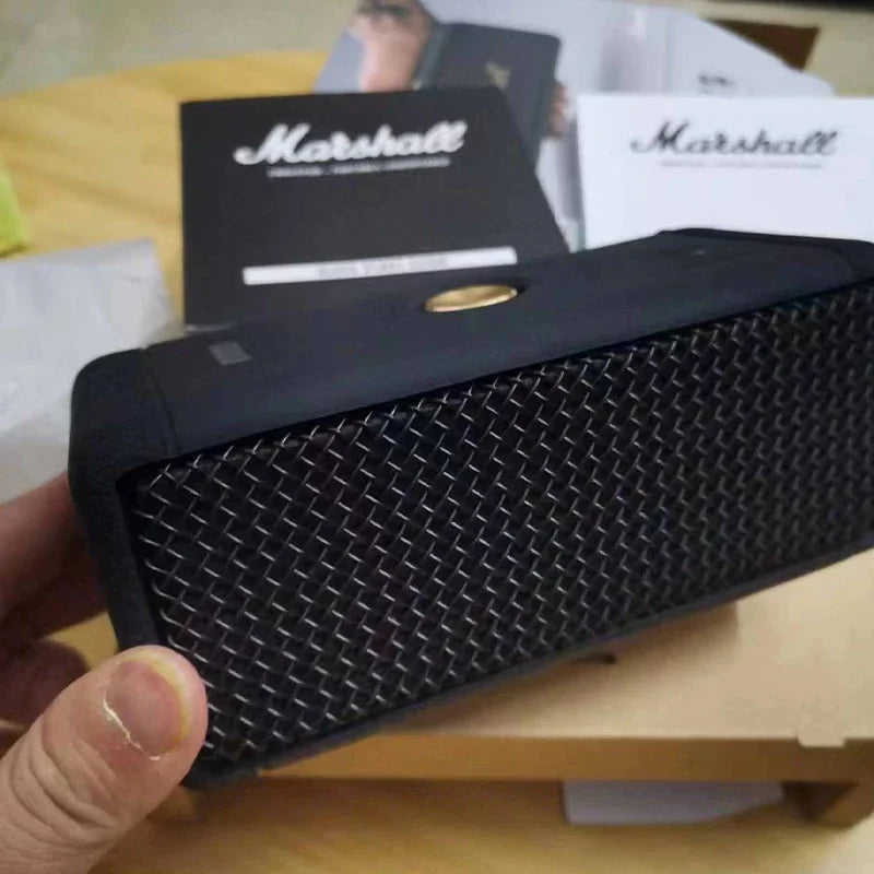 Original MARSHALL EMBERTON Wireless Bluetooth Speaker IPX7 Waterproof Stereo Bass Outdoor Portable Speaker