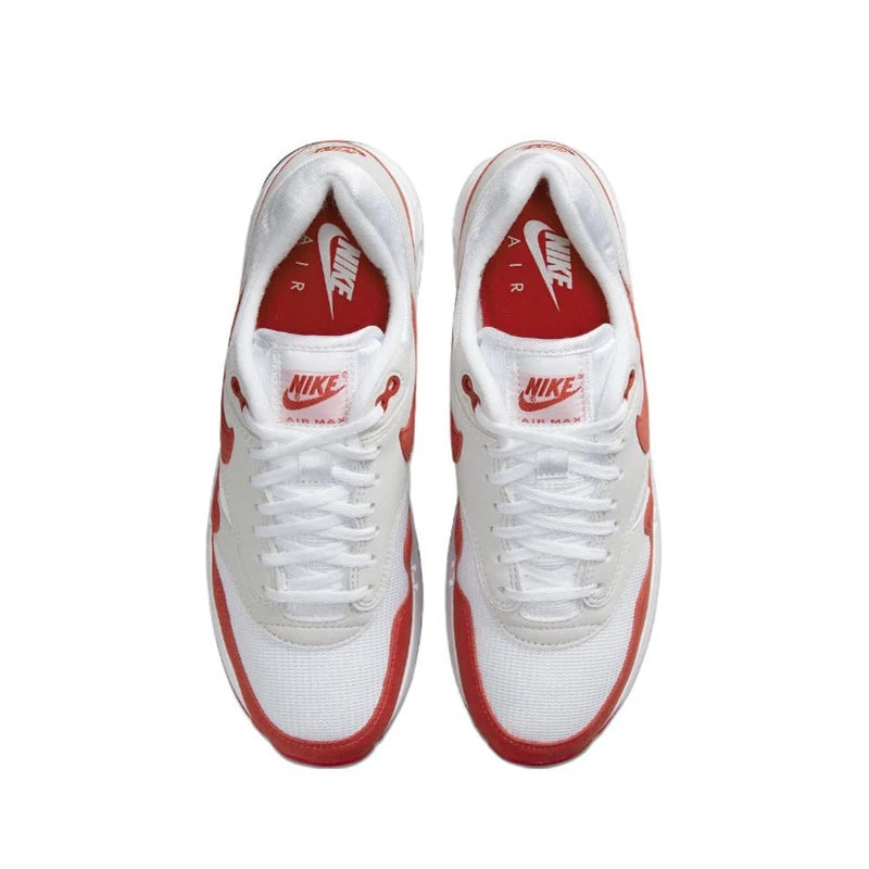 Nike Air Max 1 Mænd Kvinde Løbesko Mesh Åndbar Komfortabel udendørs Unisex ruskind Sports Causal Sneakers