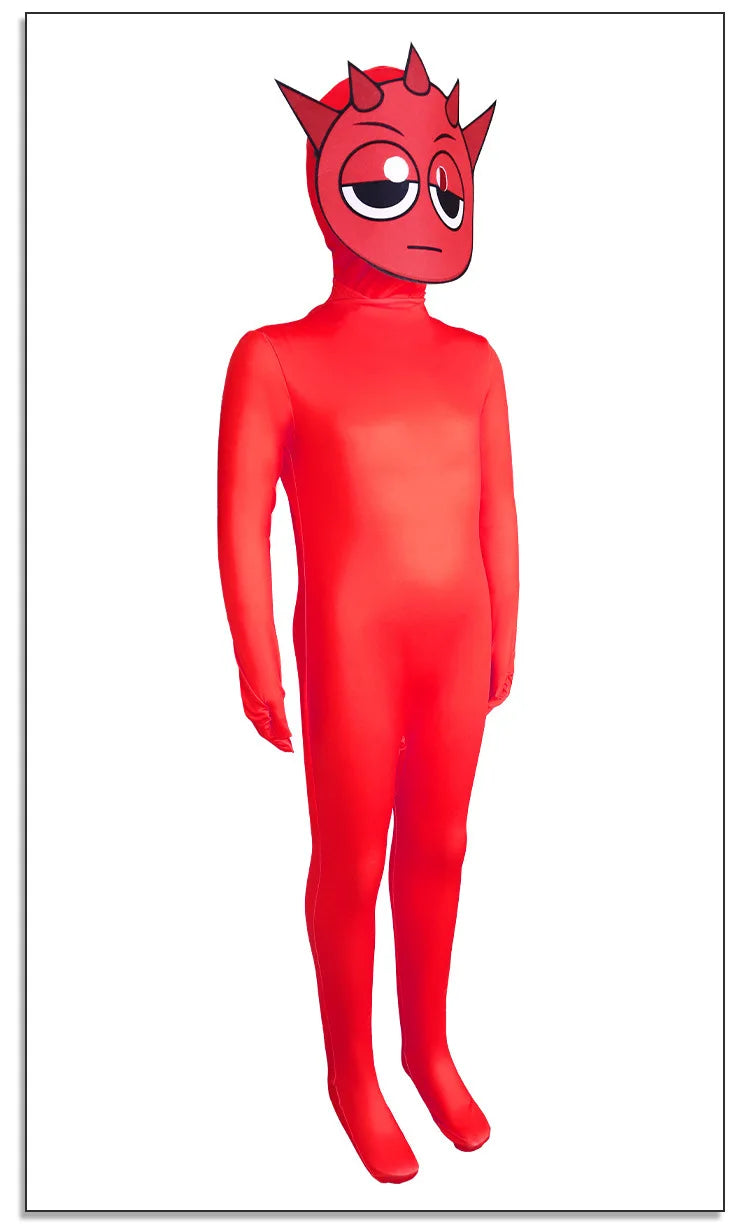 Sprunki Jumpsuit Sprunki Cosplay Costumes Sprunki Incredibox Cosplaly Jumpsuit For Kids Adults Clothing Sprunki Wenda  Cosplay