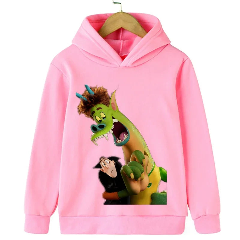 Hotel Transylvania New Cartoon 2-14 Years Old Kids Boys Hoodies Sweatshirts for Autumn Coats Teenager Boy Clothes Kid Girls Tops