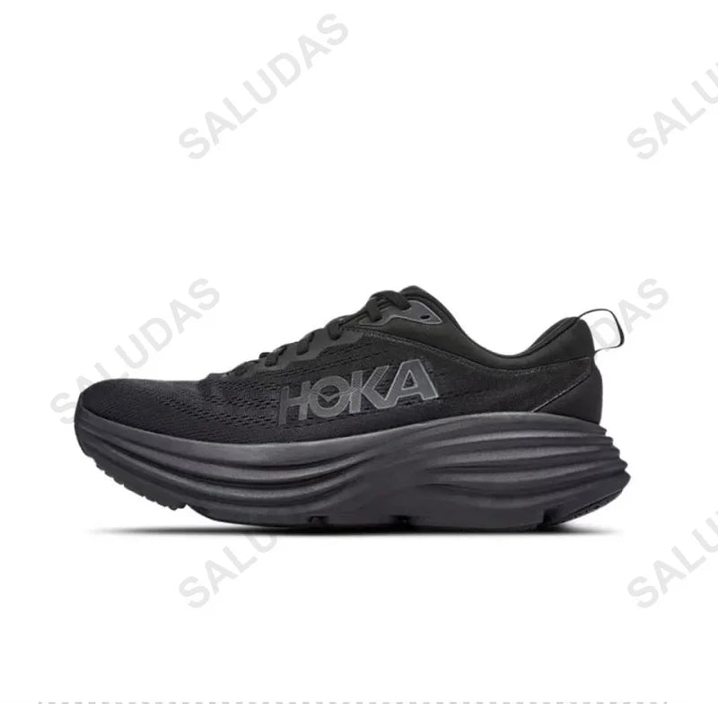 HOKA Bondi 8 Men Shoes Anti Slip Shock Absorption Road Running Shoes Women Light Breathable Tennis Shoes Unisex Outdoor Sneakers