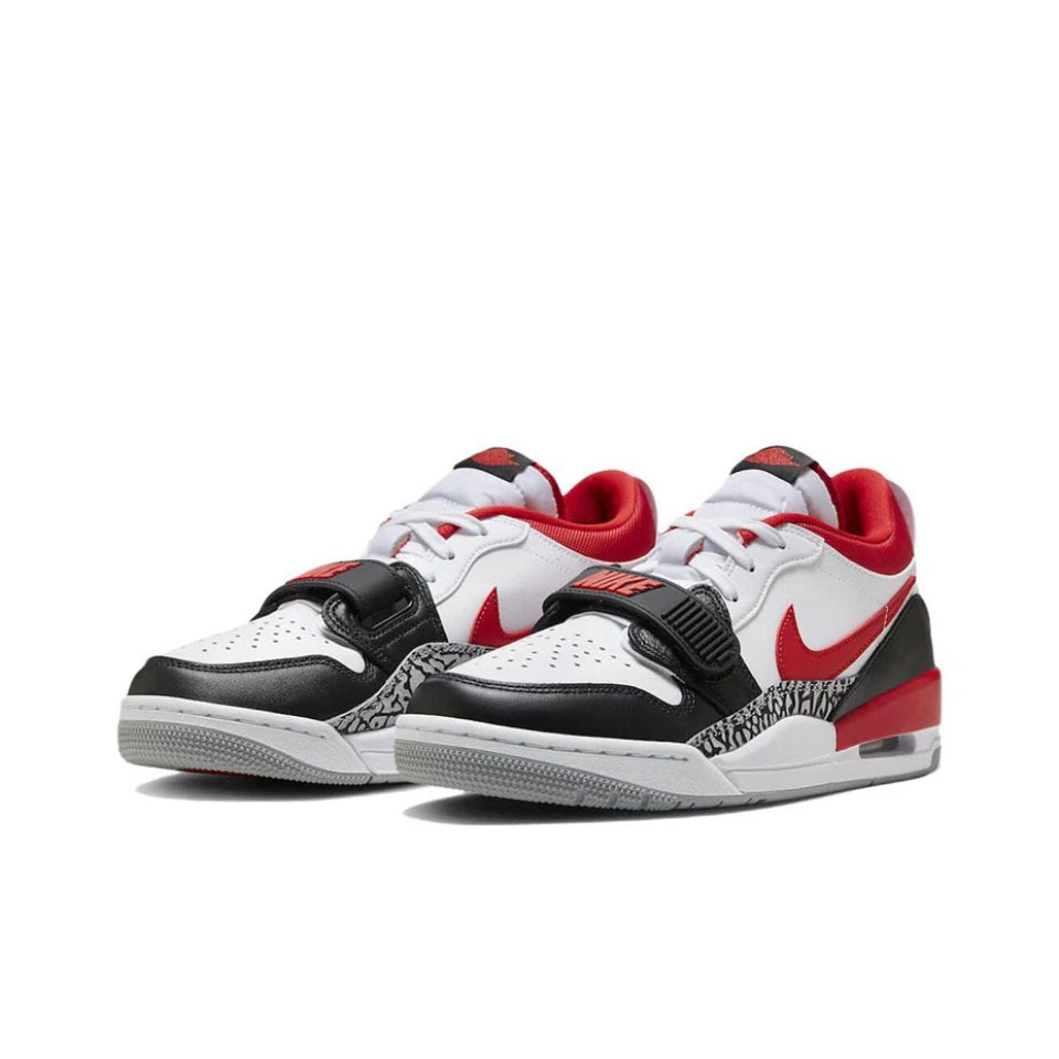 Original Air Jordan Legacy 312 Low 'Bulls' til mænd Rød Sort Hvid Retro Casual Klassiske Street Basketball Sko CD7069-160