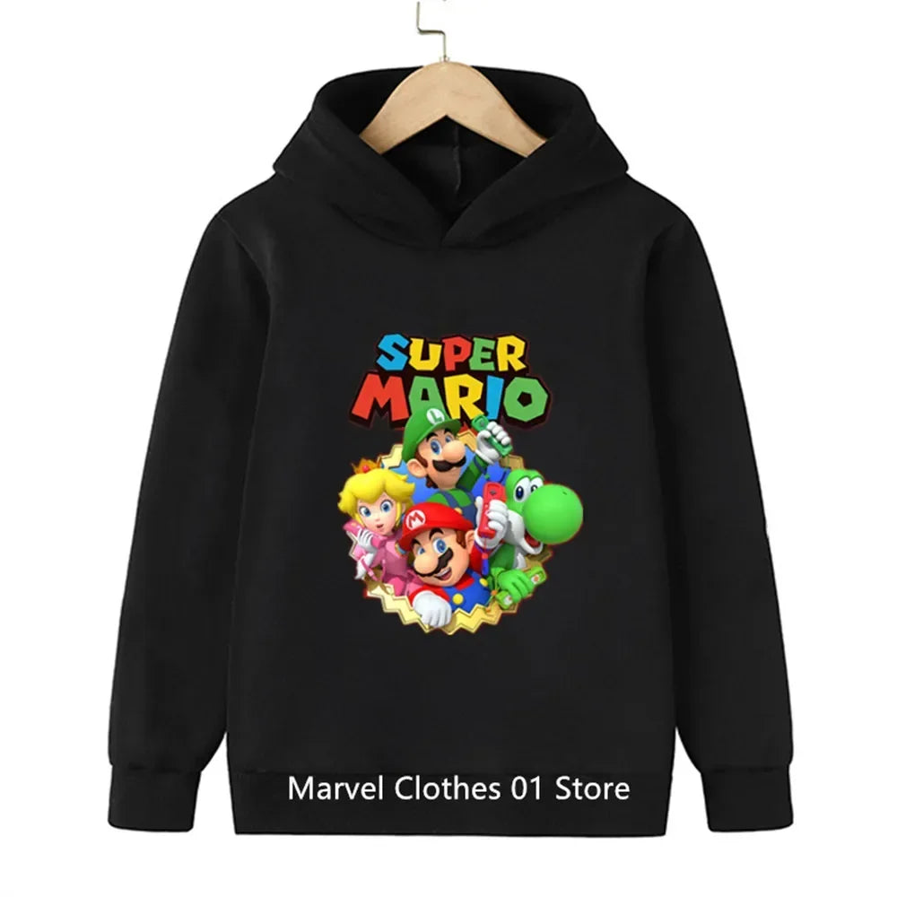 Fashion Children Game Sonic Hoodie Kids Sweatshirt Baby Boys Girls Cartoon Pullovers Kids Autumn Clothes Bros Hoodies