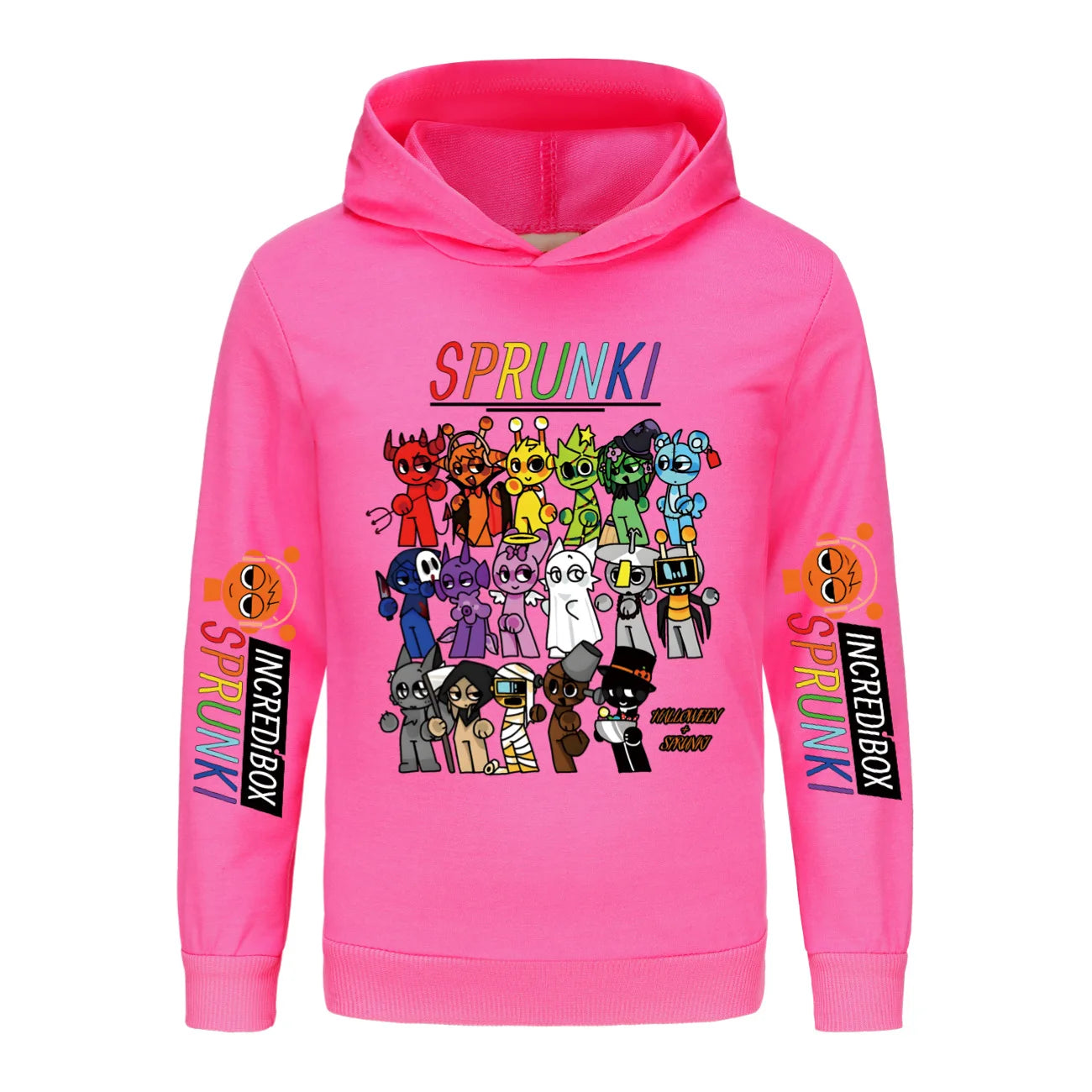 Hot Cartoon Sprunki Clothes Kids Game Incredibox Sweatshirts Baby Girls Outerwear Boys Pullover Coats Children's Top Clothing