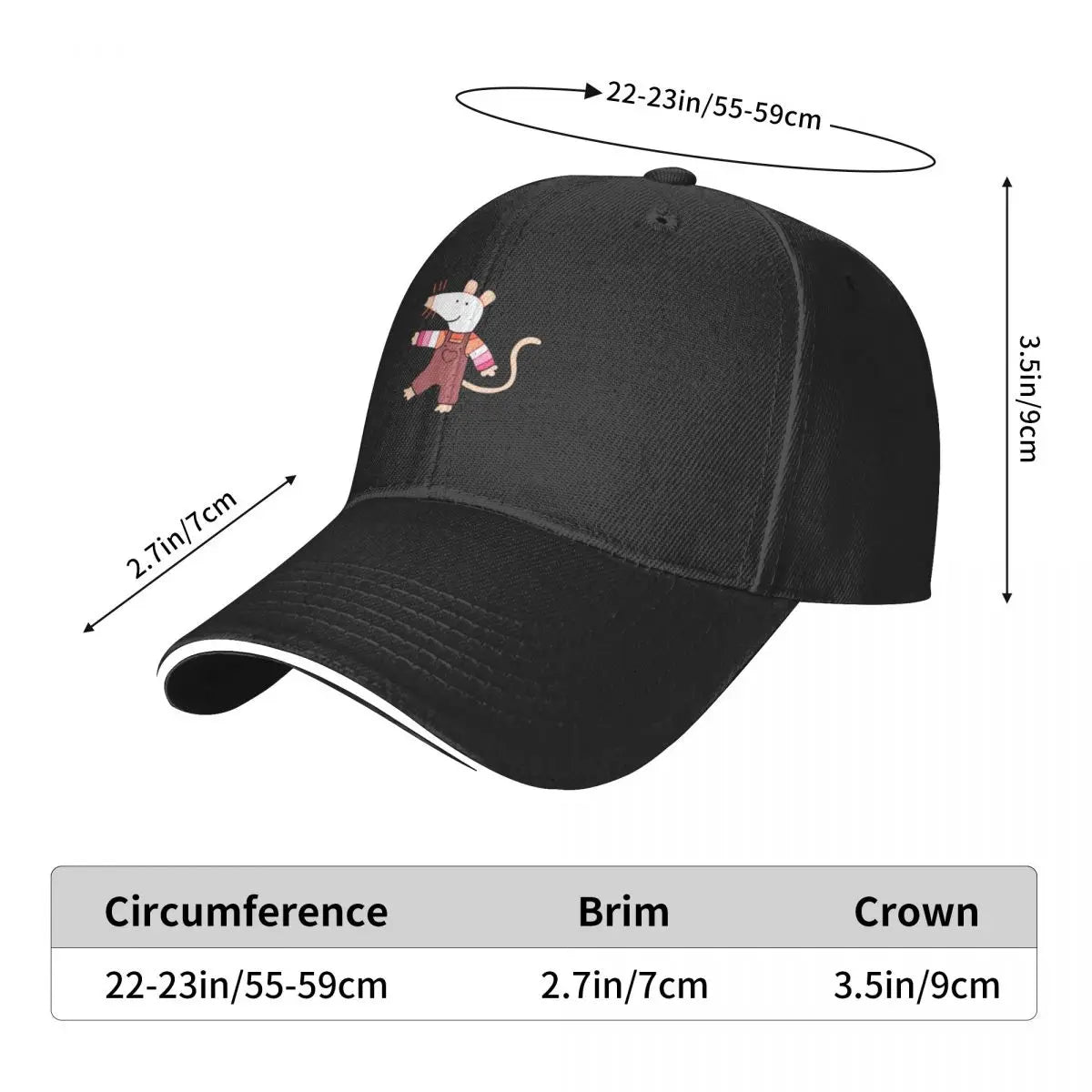 Lesbian Maisy Baseball Cap funny hat Beach Outing For Man Women's