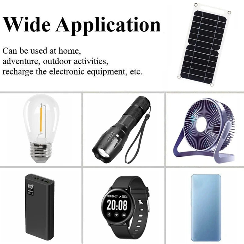 5V 6W Solar Panel Portable Battery Panel Solar Charger Mobile Phone Mobile Power For Outdoor Hiking Camping Easy To Use