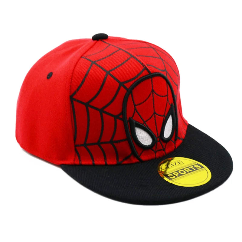 Disney Cartoon Spiderman Children's Hat Boys Girls Cotton Polyester Sun Hat Hip Hop Cap Baby Kids Fashion Baseball Cap