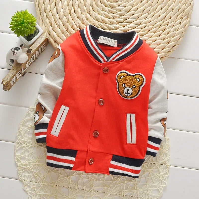 Spring Autumn Kids Outwear Boys Coat Children Girls Clothes Kids Baseball Infant Sweatershirt Toddler Fashion Brand Jacket SUIT