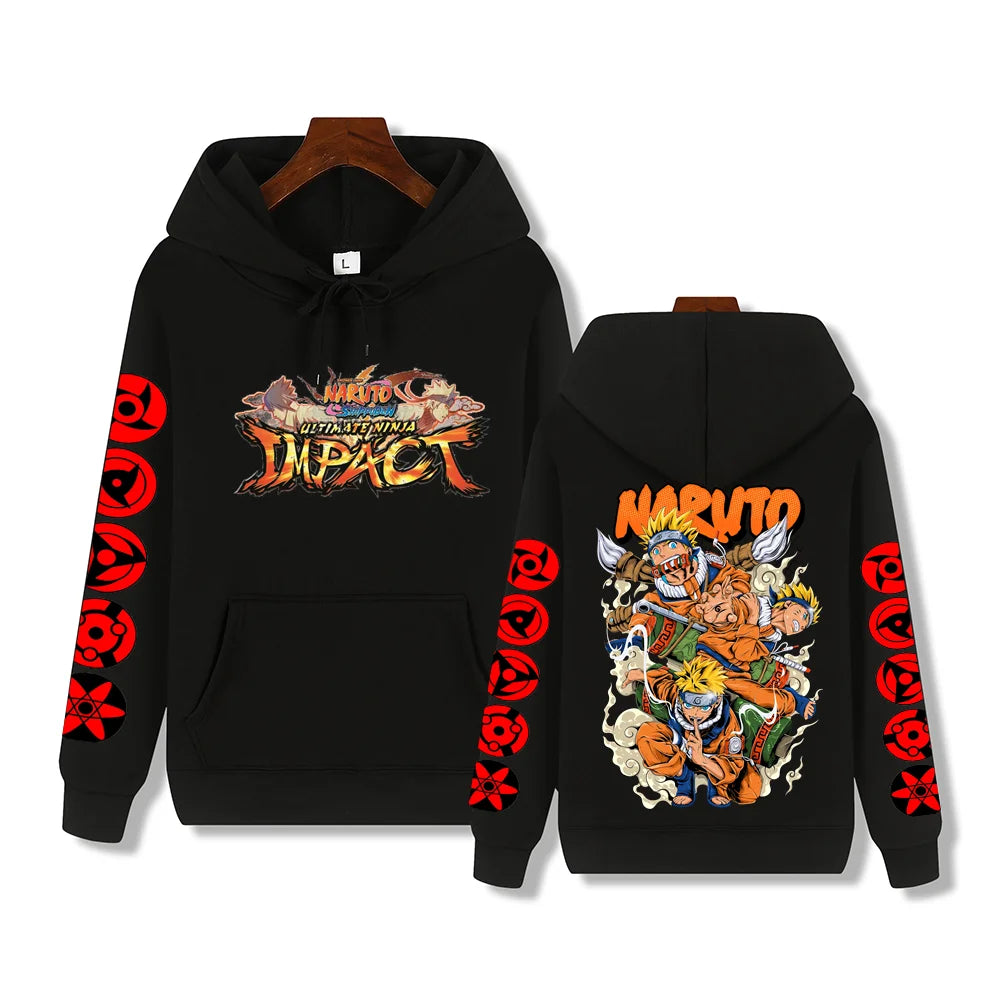 Creative Uzumaki Naruto print Autumn/Winter comfortable soft thickening men's high quality casual fashion street hoodie