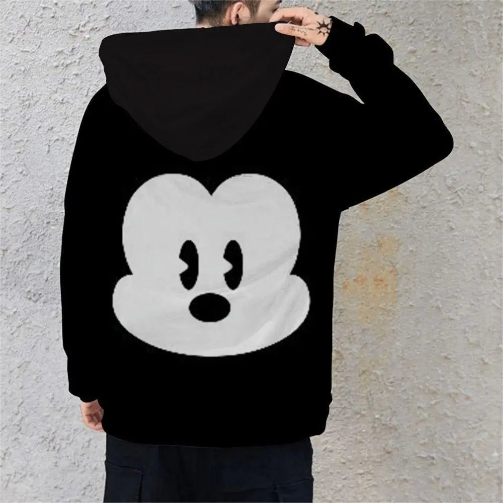 Couple Outfit Disney Hoodies Minnie Mouse Women's Casual Sweatshirt Couple Hoodie Men's Women Clothing Mickey Y2k Print Top