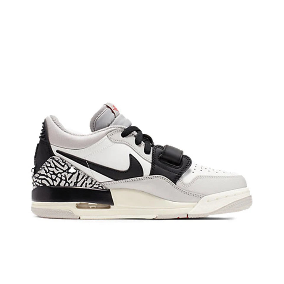 Original Air Jordan Legacy 312 Low 'White Cement' GS Størrelse Til Damer Retro Classic Casual Street Basketball Sko CD9054-101