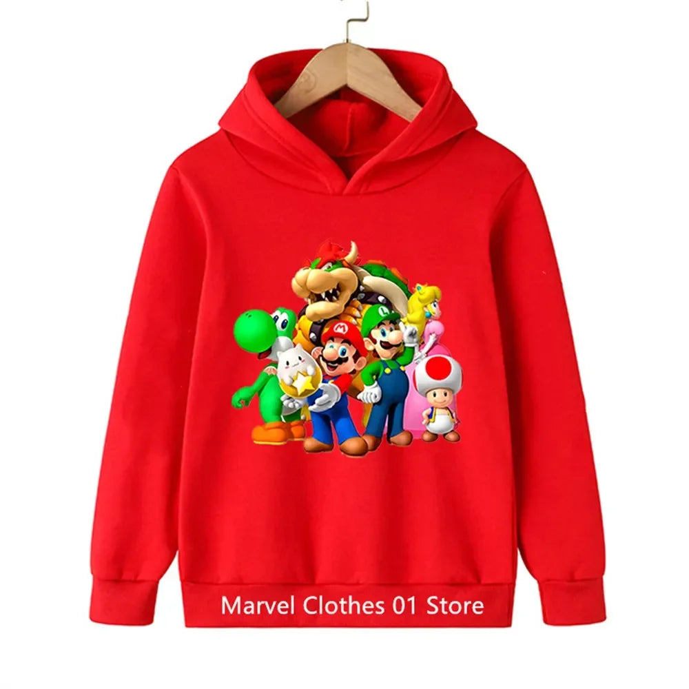 Fashion Children Game Sonic Hoodie Kids Sweatshirt Baby Boys Girls Cartoon Pullovers Kids Autumn Clothes Bros Hoodies