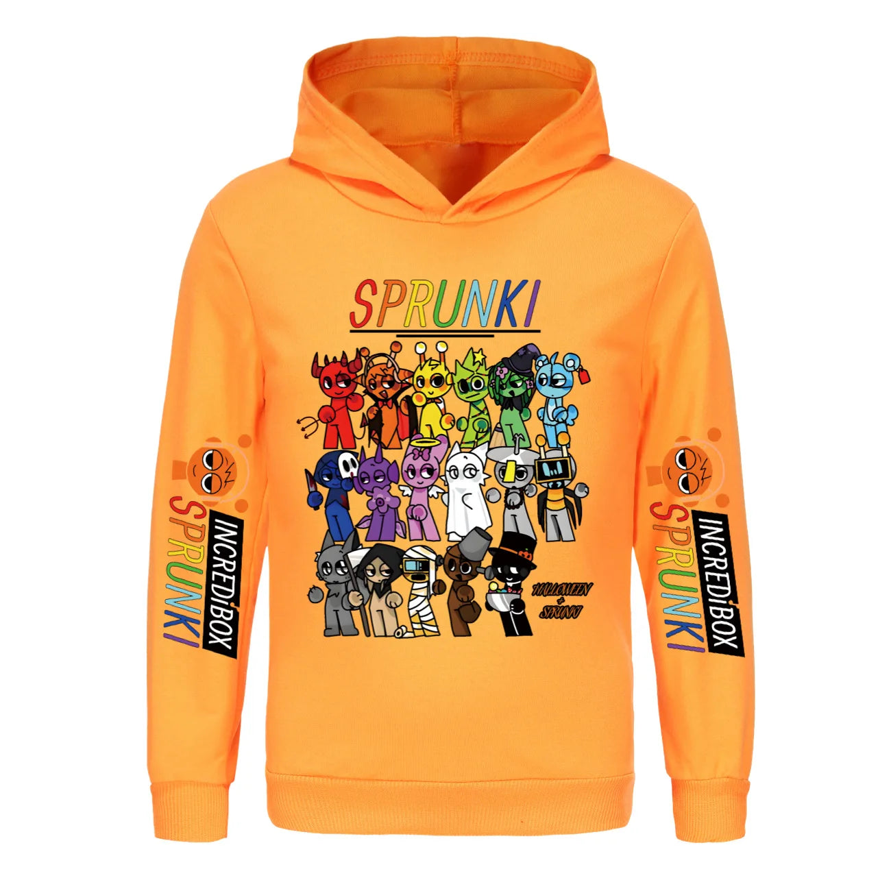 Hot Cartoon Sprunki Clothes Kids Game Incredibox Sweatshirts Baby Girls Outerwear Boys Pullover Coats Children's Top Clothing