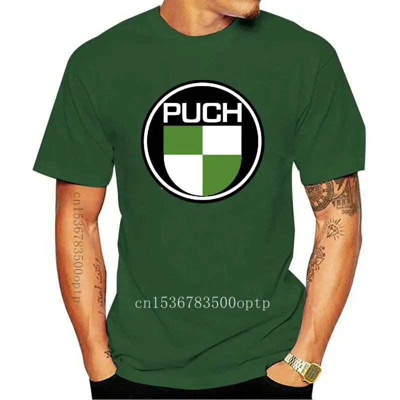 Mens Clothes Puch Moped Scooter Style Motorcycle Printed T Shirt In 6 Sizes