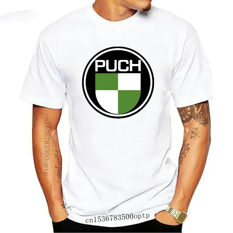 Mens Clothes Puch Moped Scooter Style Motorcycle Printed T Shirt In 6 Sizes