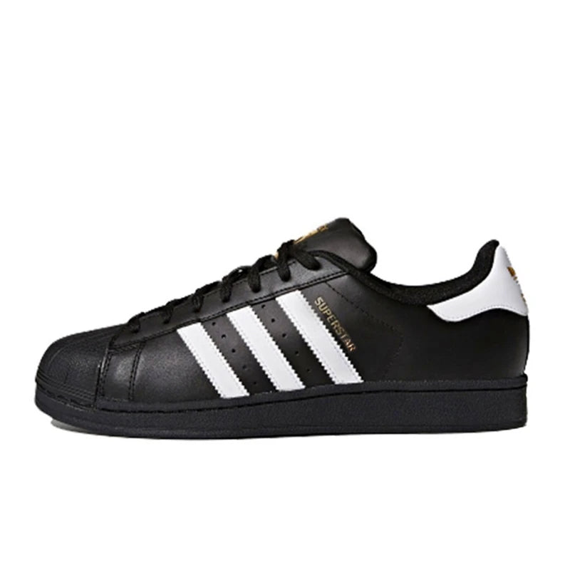 Adidas superstar Unisex casual shoes classics black white outdoor comfortable flat sports skateboard sneakers