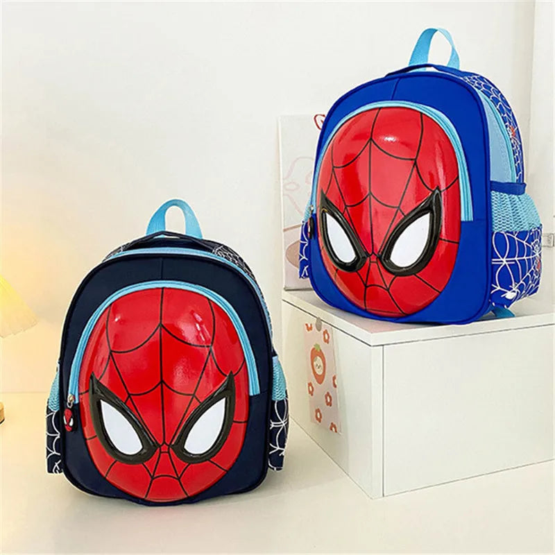 Marvel Cartoon Children's Shoulder Bags Spider Man Student School Bag Cartoon 3d Stereo Kindergarten Backpack Travel Bags Gifts