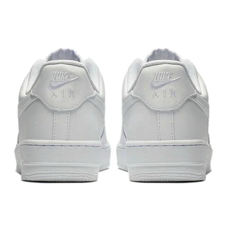 Nike Air Force 1 07 Mænd Kvinde Skateboarding Sko Klassikere Sort Hvid Ægte læder Skridsikre Komfortable Af1 løbesneakers