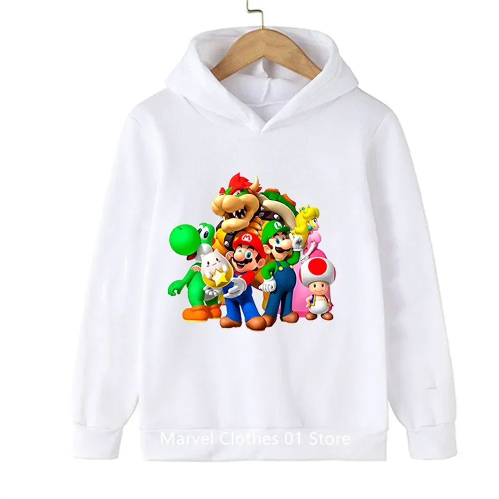 Fashion Children Game Sonic Hoodie Kids Sweatshirt Baby Boys Girls Cartoon Pullovers Kids Autumn Clothes Bros Hoodies