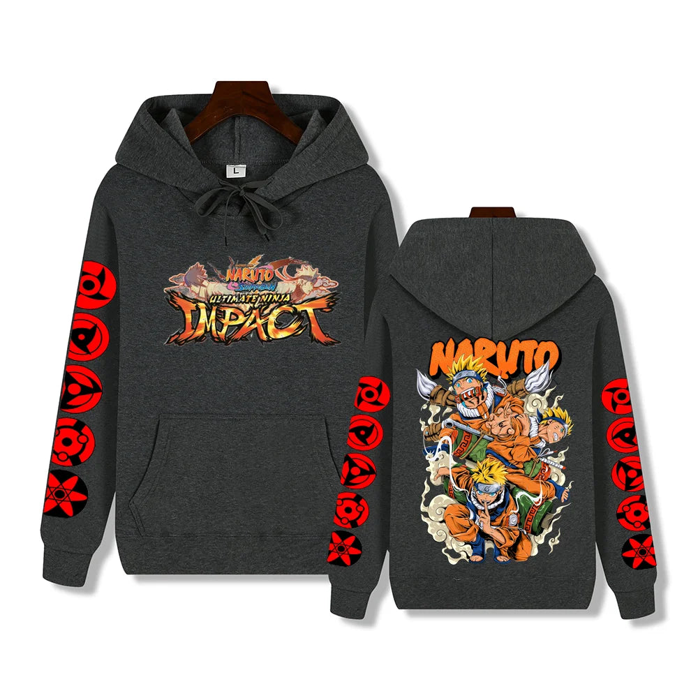 Creative Uzumaki Naruto print Autumn/Winter comfortable soft thickening men's high quality casual fashion street hoodie