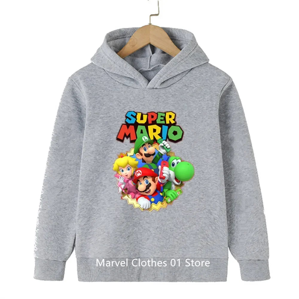 Fashion Children Game Sonic Hoodie Kids Sweatshirt Baby Boys Girls Cartoon Pullovers Kids Autumn Clothes Bros Hoodies