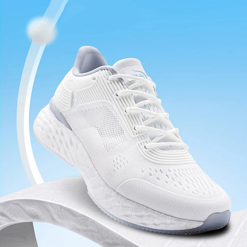 ONEMIX Ivory White Running Shoes For Men Chunky Sneakers Marathon Trainers Footwear Breathable Mesh Women Walking Tennis Shoes